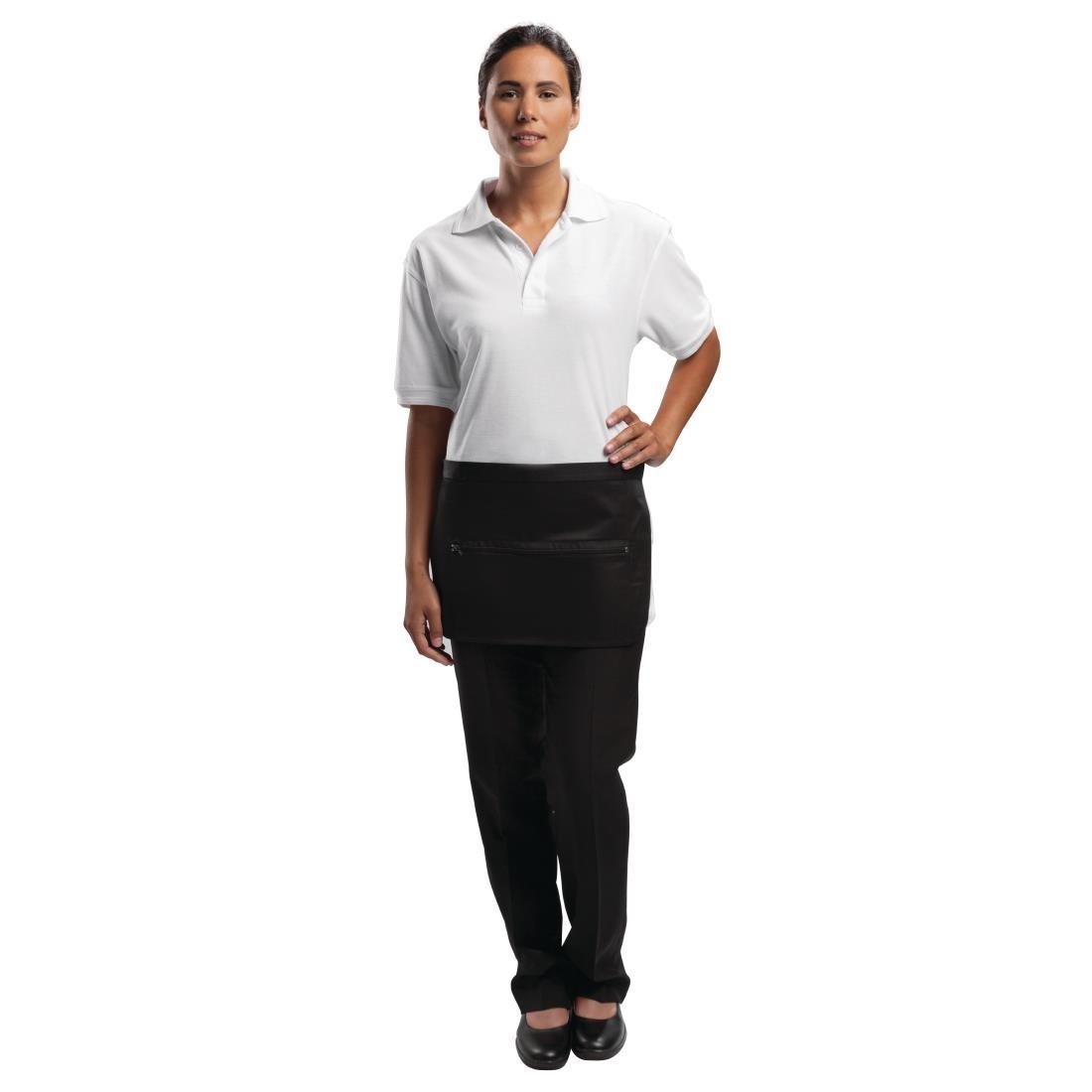 Whites Zipped Money Pocket Black A587 - Whisk Hospitality - A587