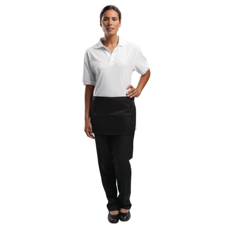 Whites Zipped Money Pocket Black A587 - Whisk Hospitality - A587