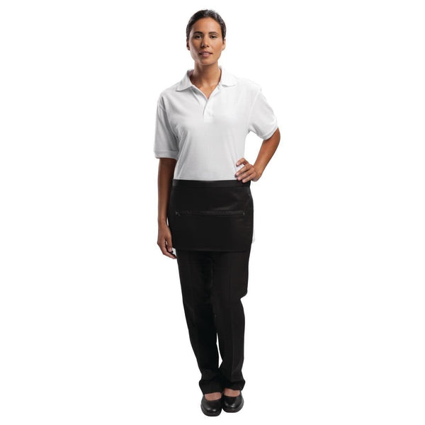 Whites Zipped Money Pocket Black A587 - Whisk Hospitality - A587