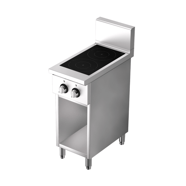 Brenner Volt 800 Series 2 Zones Freestanding Induction Cooktop with Open Undershelf BREE8-400IC - Whisk Hospitality - BREE8-400IC