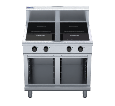 Waldorf 800 Series In8400R5 Cb 900Mm Electric Induction Cooktop Low Back Version Cabinet - Whisk Hospitality - IN8400R5-CB