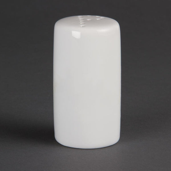 Olympia Whiteware Pepper Shaker - 80mm (Box 12) CB703 - Whisk Hospitality - CB703