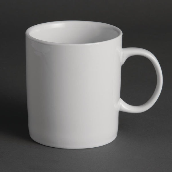 Olympia Whiteware Large Mug White - 480ml 17oz (Box 12) Y110 - Whisk Hospitality - Y110