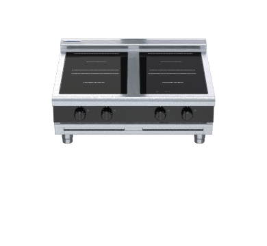 Waldorf Bold Inlb8400R5 B 900Mm Electric Induction Cooktop Low Back Version Bench Model - Whisk Hospitality - INLB8400R5-B