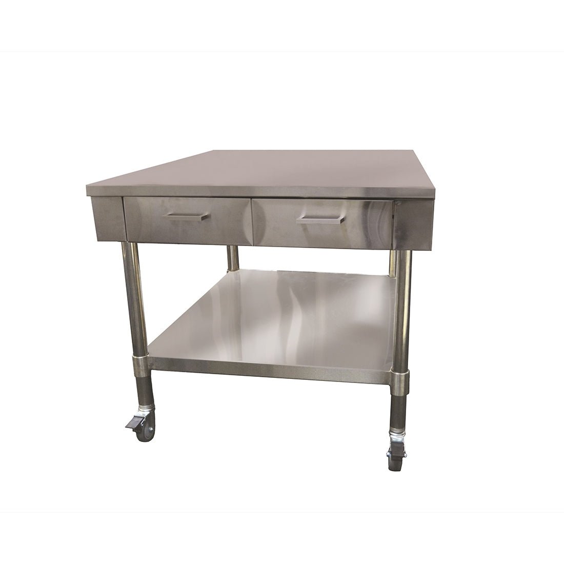 Work Bench with 2 Drawers and Under Shelf - SWBD8 - 2 - Whisk Hospitality - SWBD8-2
