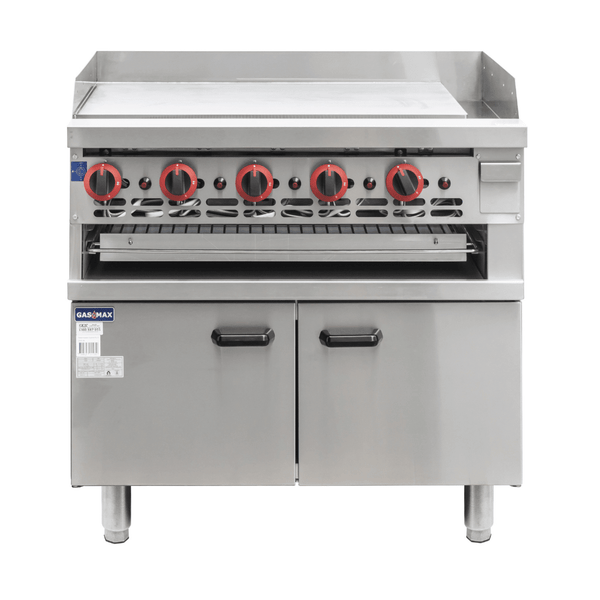 Gasmax Gas Griddle and Gas Toaster with Cabinet GGS-36 - Whisk Hospitality - GGS-36