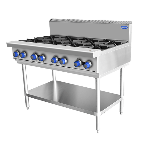 Cookrite 8 BURNER COOK TOP NG AT80G8B - F - NG - Whisk Hospitality - AT80G8B-F-NG