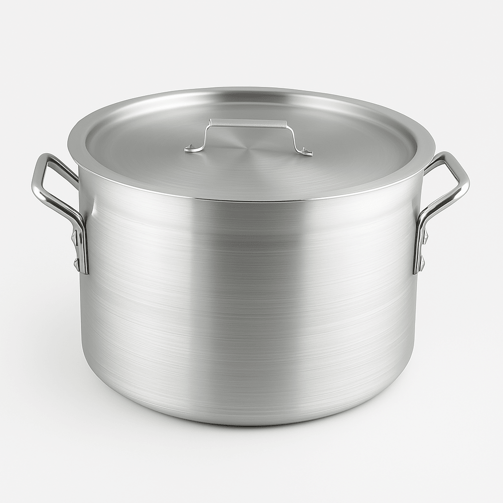 Stock Pot - Aluminium - Short - 19.4L - 420(˜)*140(H)mm - Whisk Hospitality - 416495