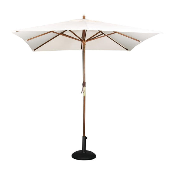 Bolero Square Pulley Umbrella Cream - 2.5m GH988 - Whisk Hospitality - GH988