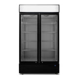 AG 1000L Double Door Upright Display Fridge - Glass Door CU1000TNG - Whisk Hospitality - CU1000TNG