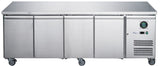 FED - X S/S Four Door Bench Fridge - XUB6C22S4V - Whisk Hospitality - XUB6C22S4V