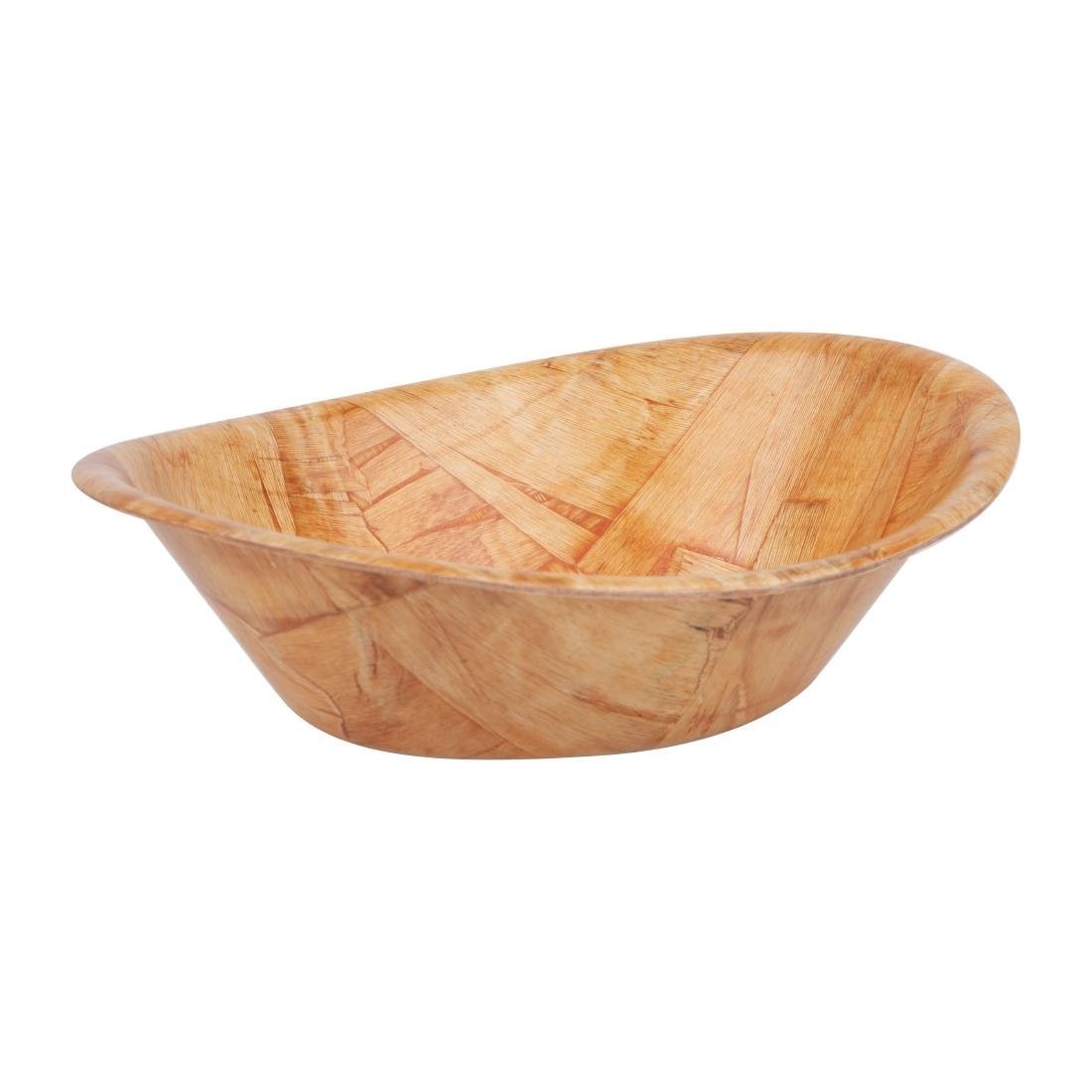 Olympia Oval Woven Wooden Bowl - 228x175mm L092 - Whisk Hospitality - L092