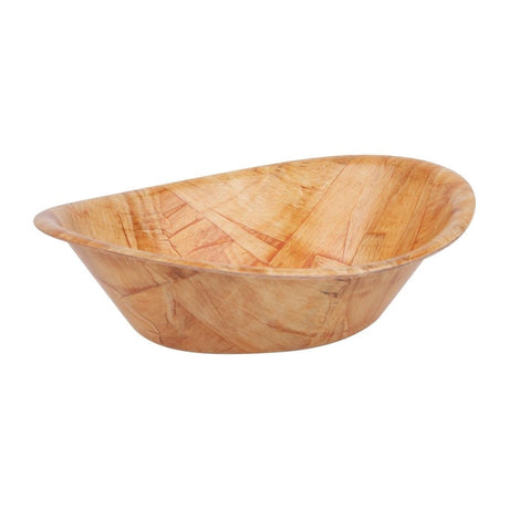 Olympia Oval Woven Wooden Bowl - 228x175mm L092 - Whisk Hospitality - L092