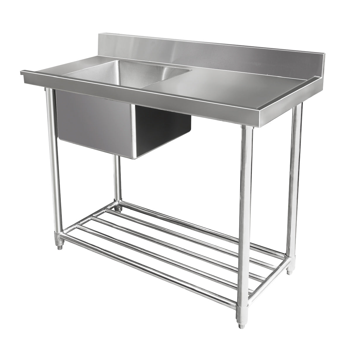 Mixrite STAINLESS STEEL DISHWASHER SINGLE INLET SINK W1200 X D600 X H900 1 WSS16165R - Whisk Hospitality - WSS16165R