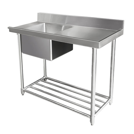 Mixrite STAINLESS STEEL DISHWASHER SINGLE INLET SINK W1200 X D600 X H900 1 WSS16165R - Whisk Hospitality - WSS16165R