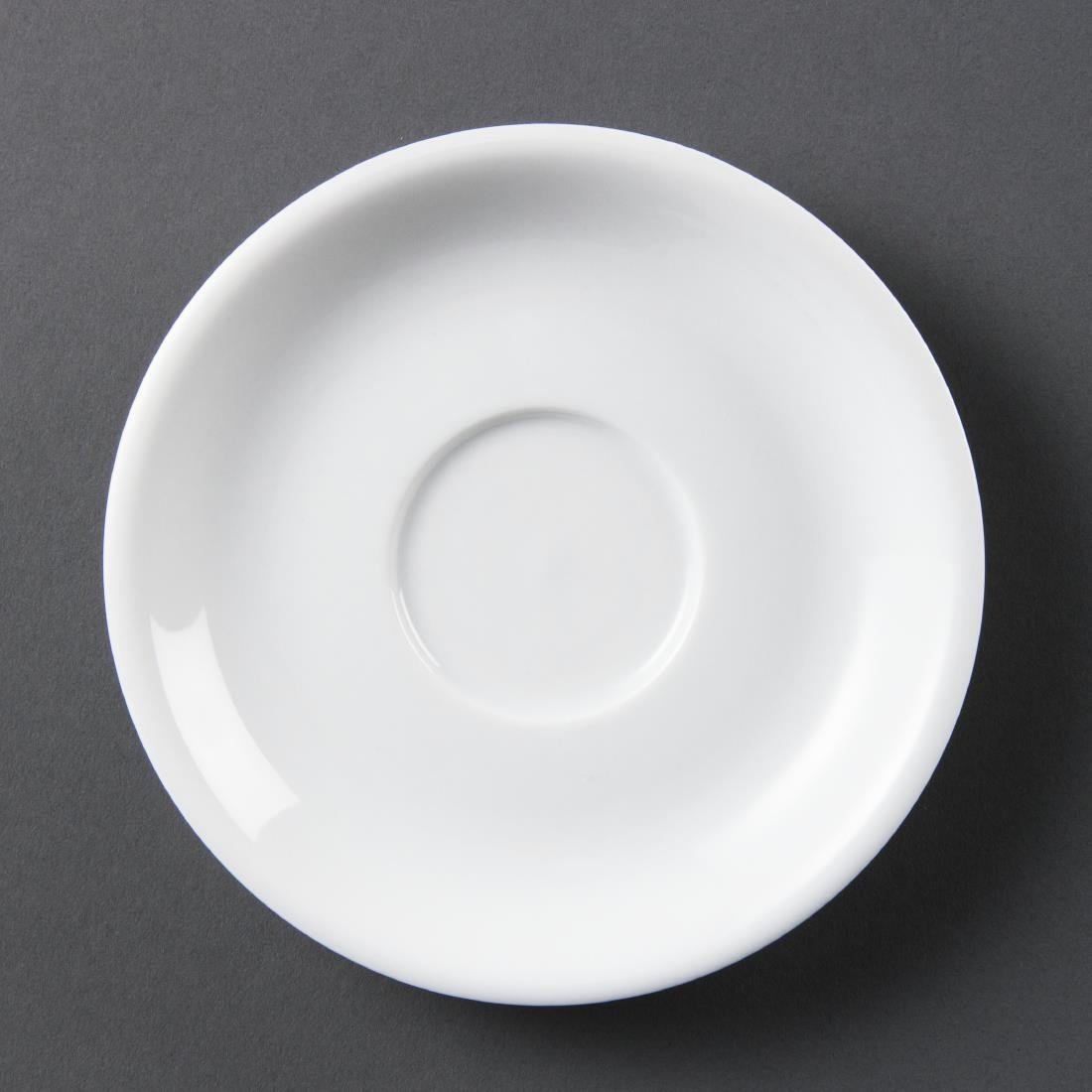 Olympia Whiteware Cappuccino Saucer - 7oz (Box 12) CB470 - Whisk Hospitality - CB470