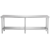 Modular System Stainless Steel Workbench - WB6 - 2400/A - Whisk Hospitality - WB6-2400/A