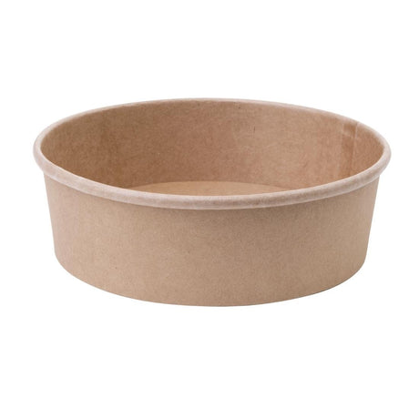 Fiesta Compostable Round Kraft Salad Bowl - 500ml (Pack 300) FB196 - Whisk Hospitality - FB196