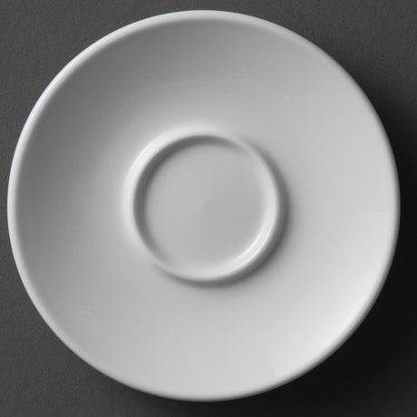 Olympia Espresso Saucer White - 120mm for 2oz Cup (Box 12) Y112 - Whisk Hospitality - Y112