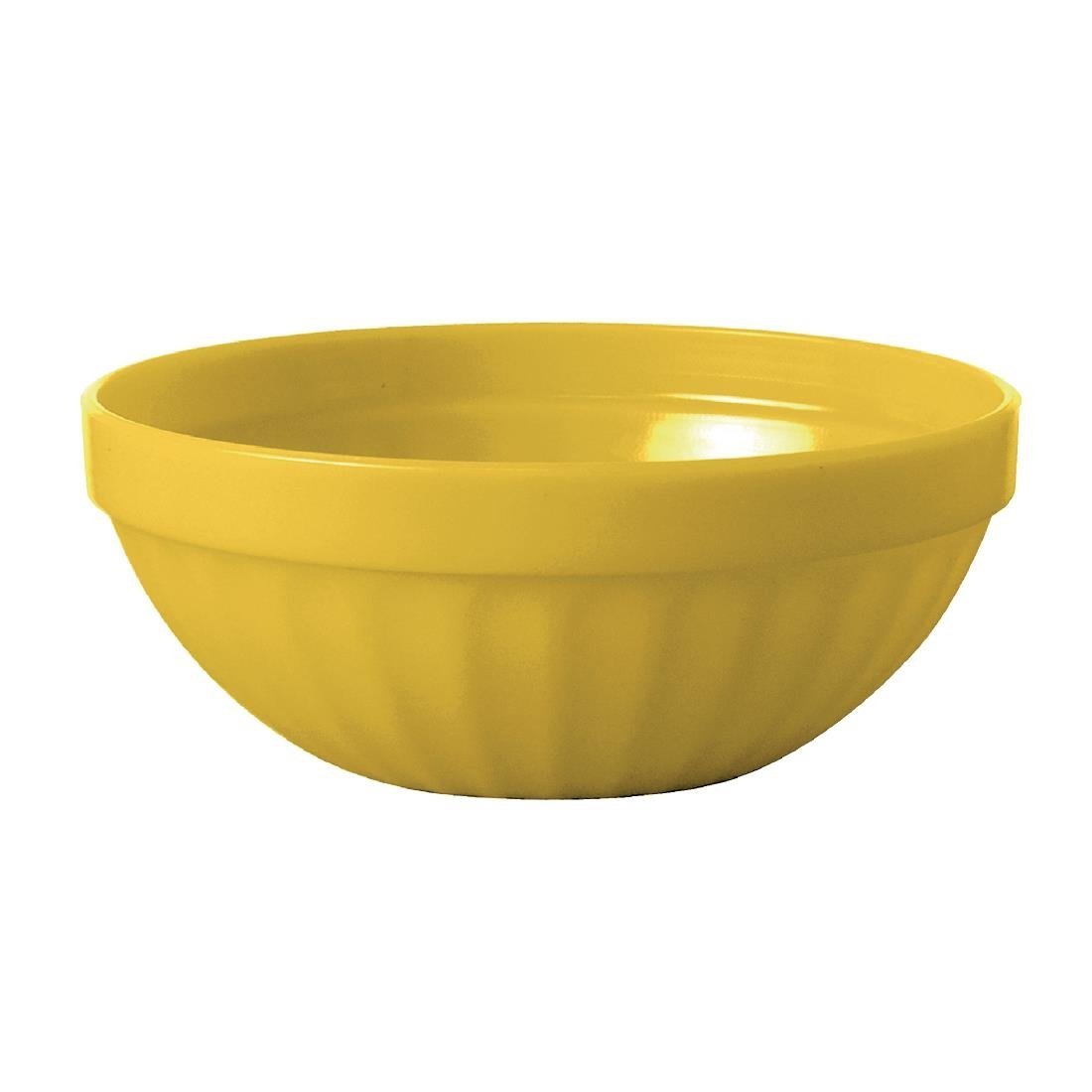 Olympia Kristallon Polycarbonate Bowl Yellow - 190ml 6.7oz 102mm 4" (Box 12) CE274 - Whisk Hospitality - CE274