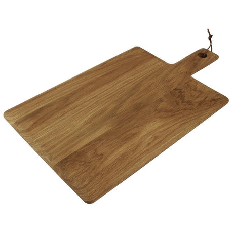 Olympia Oak Paddle Board Rectangular Large 350x260x15mm - 110mm handle GM261 - Whisk Hospitality - GM261