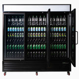 Bromic Upright Display Fridge 1980L - 3 Door - Flat Glass - Lightbox UC1980GDL - NR - Whisk Hospitality - UC1980GDL-NR