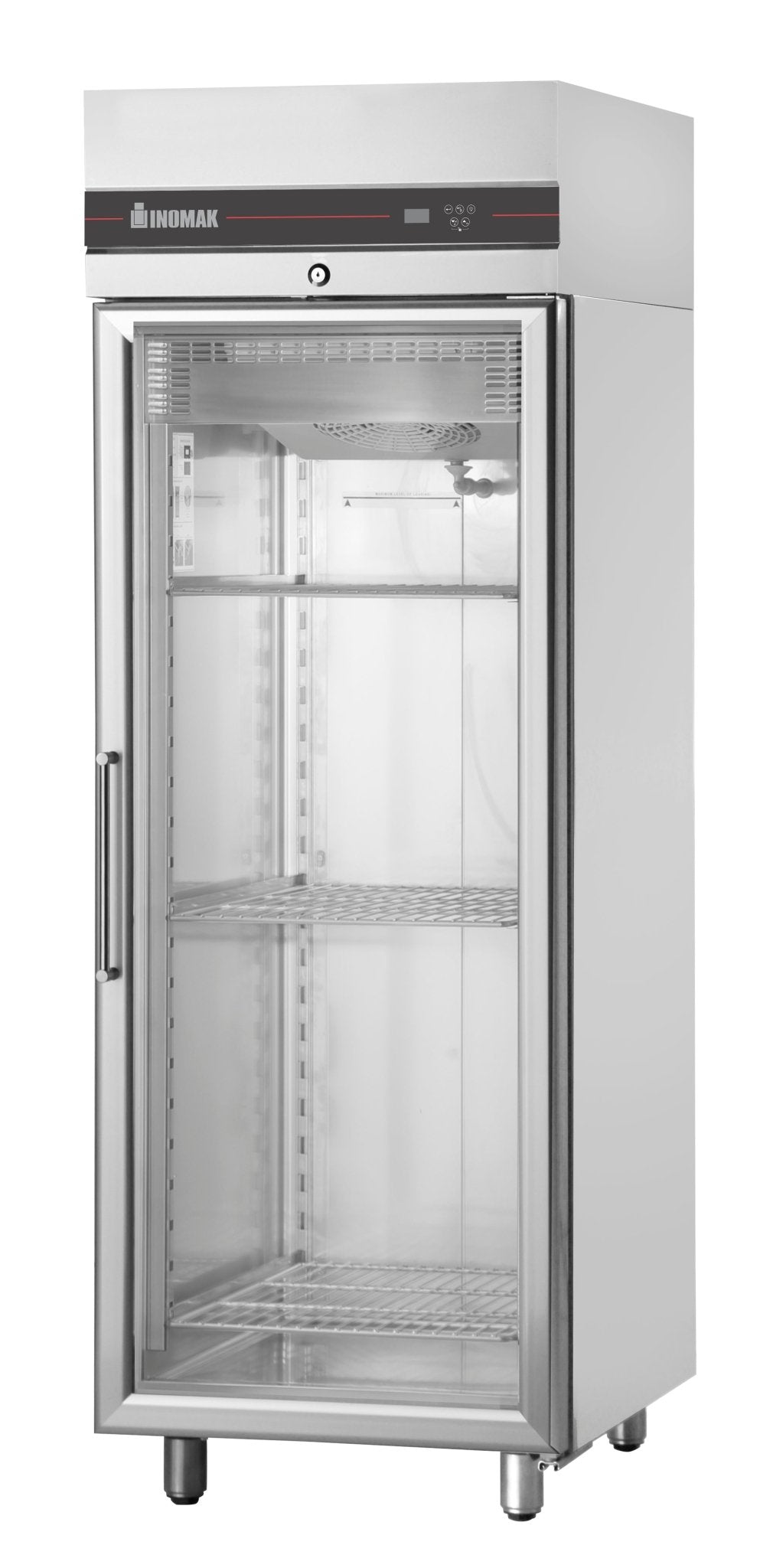 Inomak Single Door Upright Glass Fridge UFI1170G - Whisk Hospitality - UFI1170G