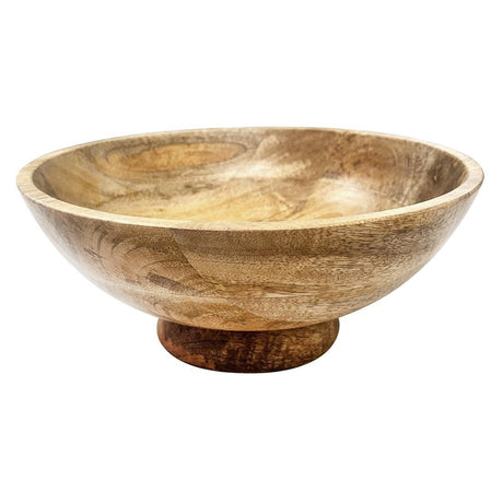 Olympia Footed Bowl Mango Wood - 280x120mm HY758 - Whisk Hospitality - HY758
