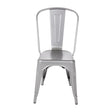 Bolero Gun Metal Grey Steel Bistro Side Chair (Pack 4) GL329 - Whisk Hospitality - GL329