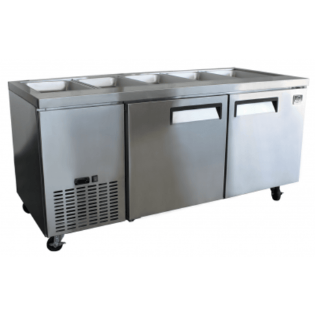 Mitchel 480N-B 2 Door Noodle Bar Fridge - Whisk Hospitality - 3PA-7767-480N-B