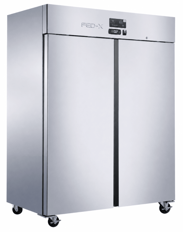 FED-X Press Liner Double Door Upright Fridge with Wi-Fi Controller XUPC1400 - Whisk Hospitality - XUPC1400