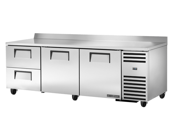 True Refrigeration Deep Worktop Counter Refrigerator 2 Drawers + 2 Solid Swing Doors - TWT - 93D - 2 - HC - Whisk Hospitality - TWT-93D-2-HC