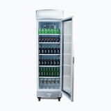 Bromic Upright Display Fridge - 380L - 1 Door - Curved Glass - Lightbox - Whisk Hospitality - GM0400LC-NR