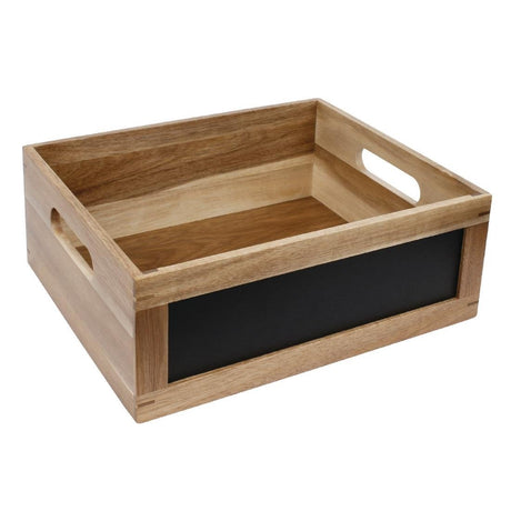 Olympia Display Crate with Blackboard Side 1/2 GN CL191 - Whisk Hospitality - CL191