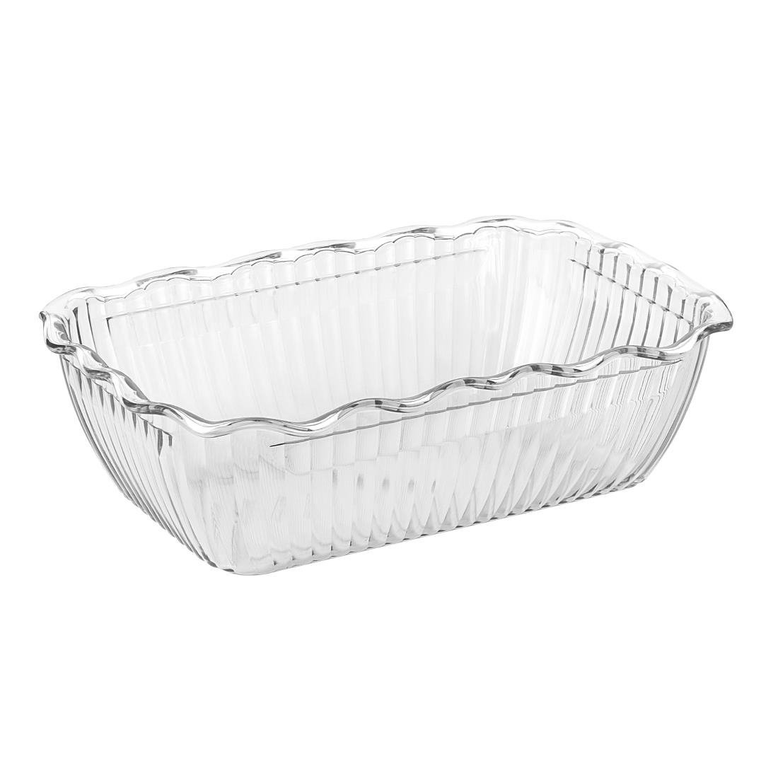 Olympia Kristallon Medium Salad Crock Clear SAN - 2Ltr HY136 - Whisk Hospitality - HY136