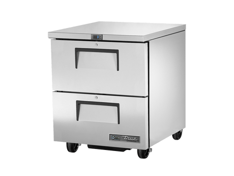 True Refrigeration Undercounter Foodservice Refrigerator, 2 Drawers - TUC - 27D - 2 - HC - Whisk Hospitality - TUC-27D-2-HC