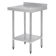Vogue Table St/St - 600x600mm 23 1/2x23 1/2" (60mm Upstand) T379 - Whisk Hospitality - T379