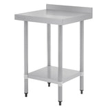 Vogue Table St/St - 600x600mm 23 1/2x23 1/2" (60mm Upstand) T379 - Whisk Hospitality - T379