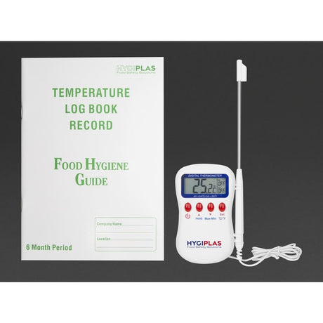 Multistem Thermometer F338 with Temperature Log Book J201 S395 - Whisk Hospitality - S395