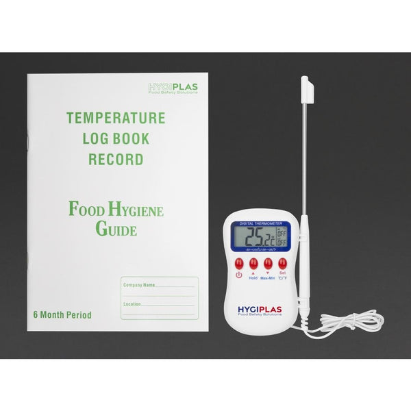 Multistem Thermometer F338 with Temperature Log Book J201 S395 - Whisk Hospitality - S395