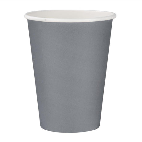 Fiesta Recyclable Hot Cup Single Wall Charcoal 340ml (Box 1000) GP416 - Whisk Hospitality - GP416