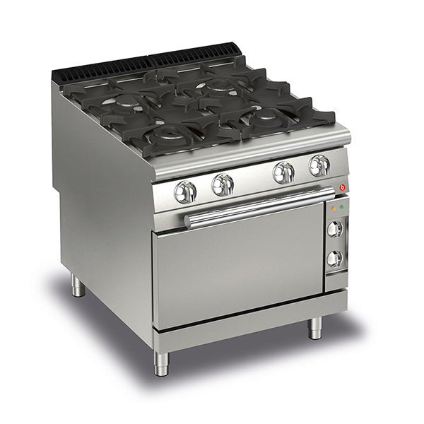 BARON 4 Burner Gas Cook Top With Electric Oven Q90PCF/GE8005 - Whisk Hospitality - Q90PCF/GE8005