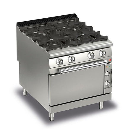 BARON 4 Burner Gas Cook Top With Electric Oven Q90PCF/GE8005 - Whisk Hospitality - Q90PCF/GE8005