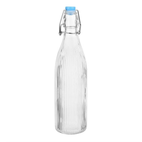 Olympia Ridged Swing Top Water Bottle - 500ml (Box 6) HW794 - Whisk Hospitality - HW794