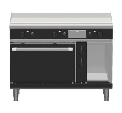 Waldorf Bold Gplb8121Ge 1200Mm Gas Griddle Electric Static Oven Range Low Back Version - Whisk Hospitality - GPLB8121GE