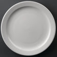 Olympia Athena Narrow Rimmed Plate - 254mm (Box 12) CF364 - Whisk Hospitality - CF364