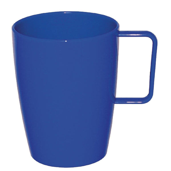 Olympia Kristallon Polycarbonate Handled Beaker Blue - 284ml 10oz (Box 12) CE288 - Whisk Hospitality - CE288