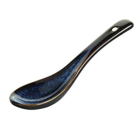 Olympia Luna Midnight Blue Soup Spoon - 142x43mm (Box 12) DZ771 - Whisk Hospitality - DZ771