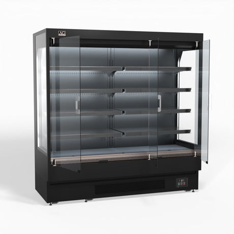 AG 1940mm Supermarket Multi Deck Showcase 3 door Glass Fridge MSD2000 - Whisk Hospitality - MSD2000