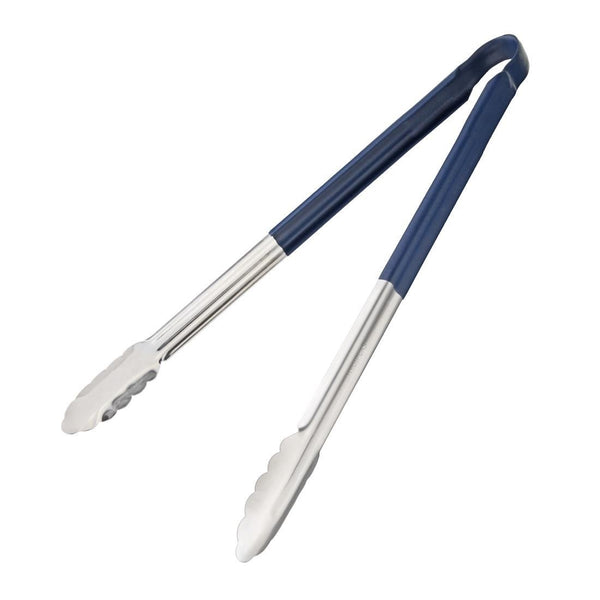 Hygiplas Colour Coded Serving Tong Blue - 405mm HC849 - Whisk Hospitality - HC849